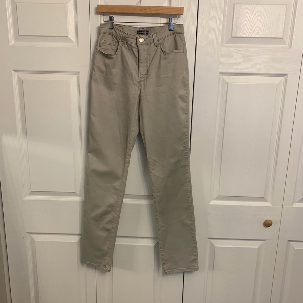 Gray, Lee straight leg, high rise, relaxed fit, instantly slims jeans.